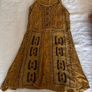 Embroidered Sleeveless Dress